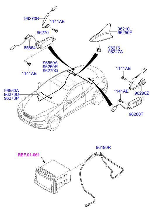 A/C SYSTEM - COOLER LINE, FRONT