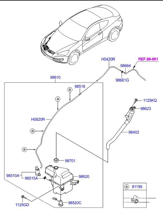 A/C SYSTEM - COOLER LINE, FRONT