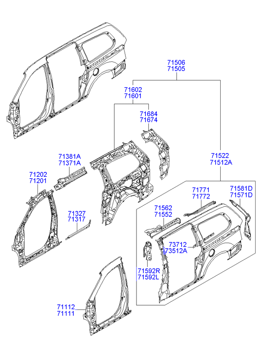 PANEL - REAR DOOR