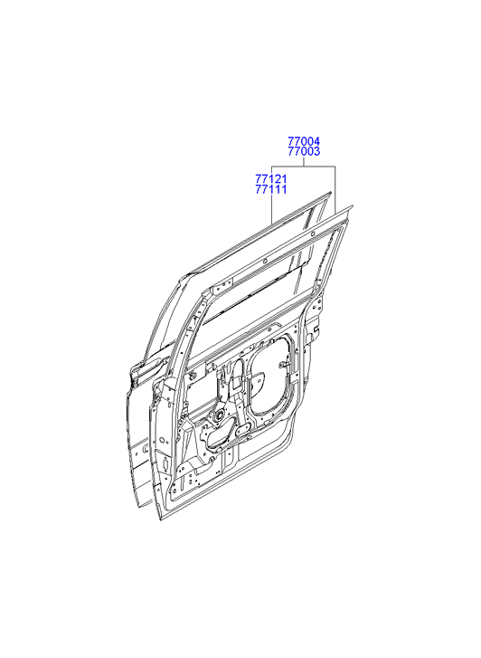 PANEL - REAR DOOR