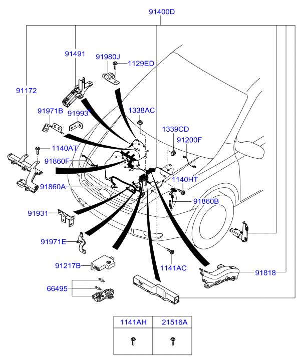 A/C SYSTEM - COOLER LINE, REAR