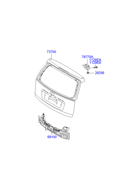 PANEL - REAR DOOR