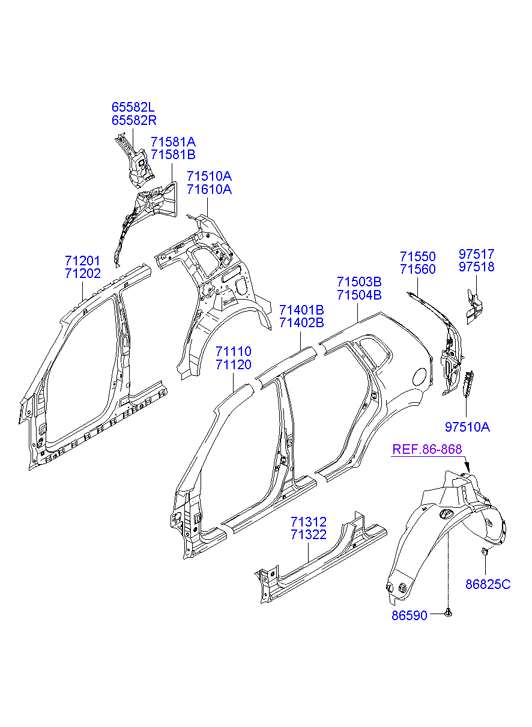 PANEL - REAR DOOR