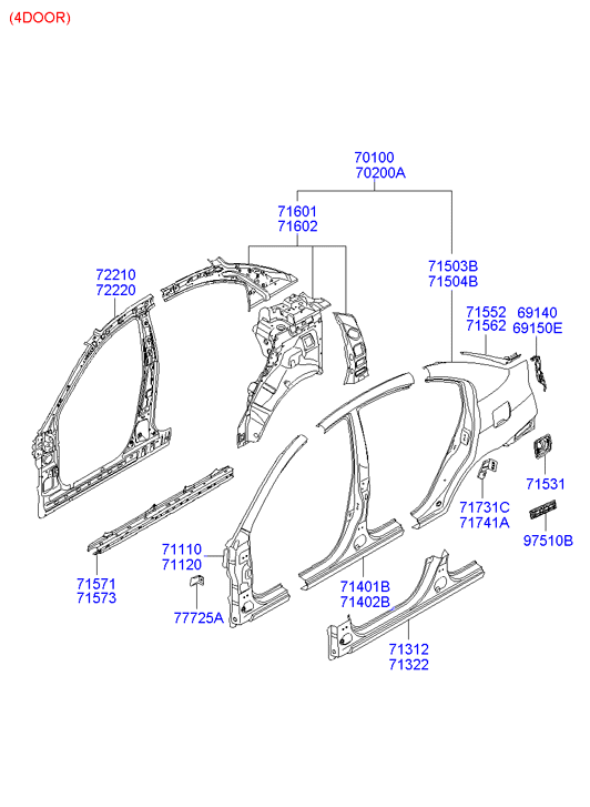 PANEL - REAR DOOR