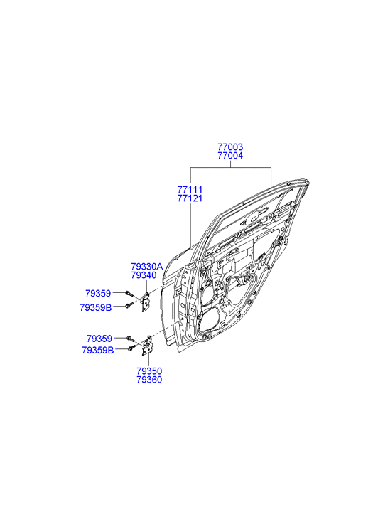 PANEL - REAR DOOR