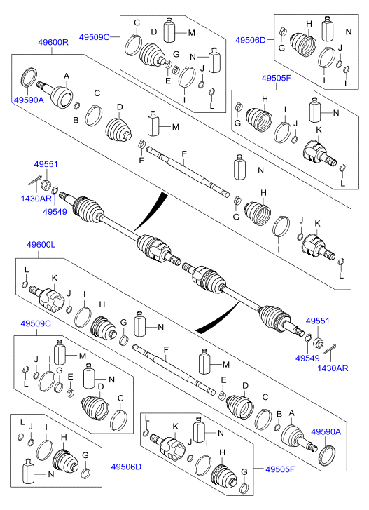 DRIVE SHAFT (REAR)