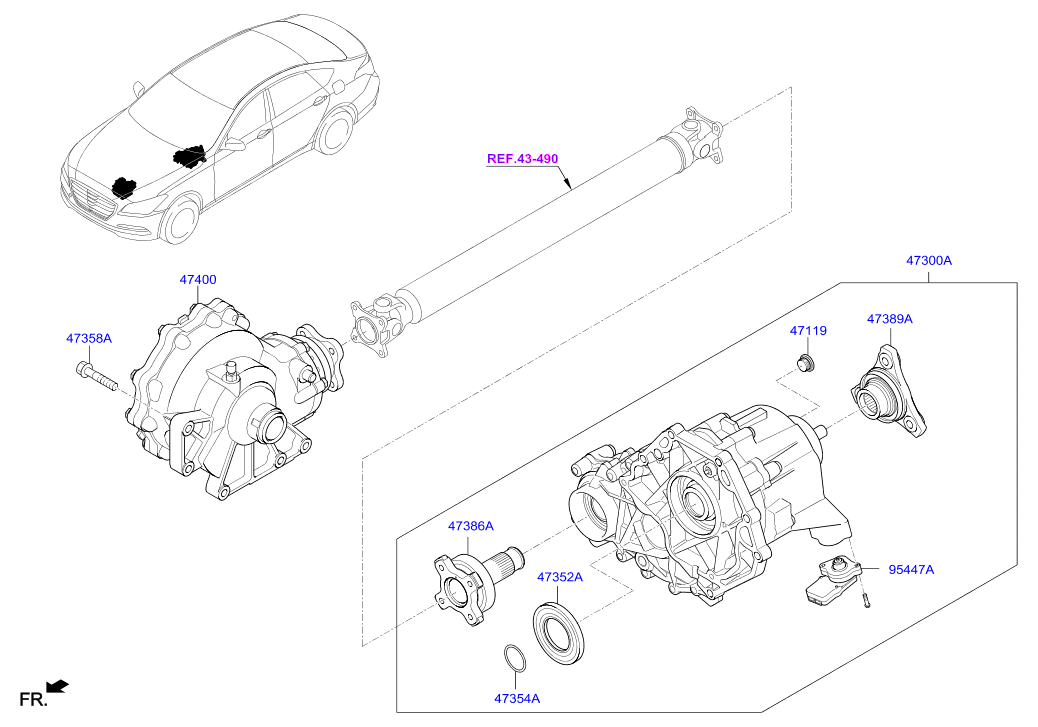 DRIVE SHAFT (REAR)