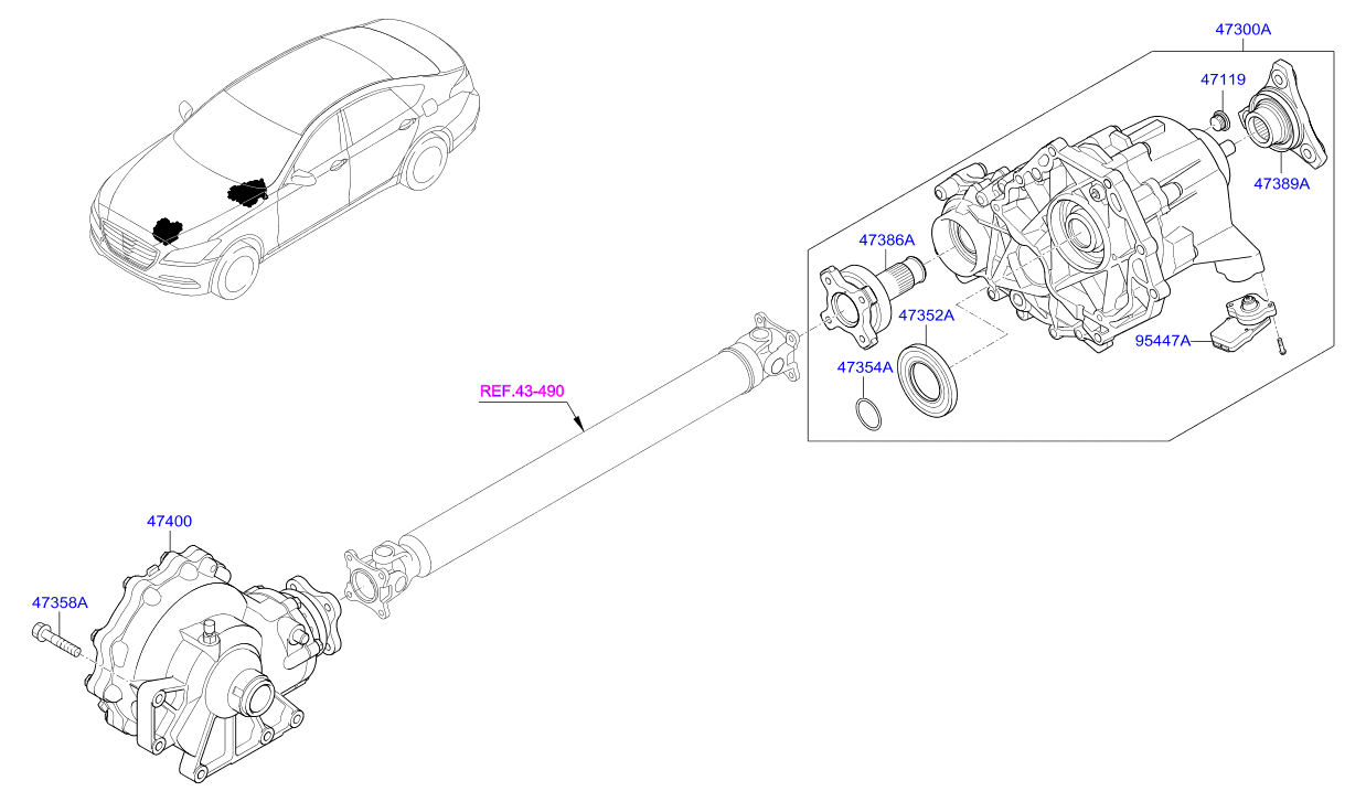 DRIVE SHAFT (REAR)