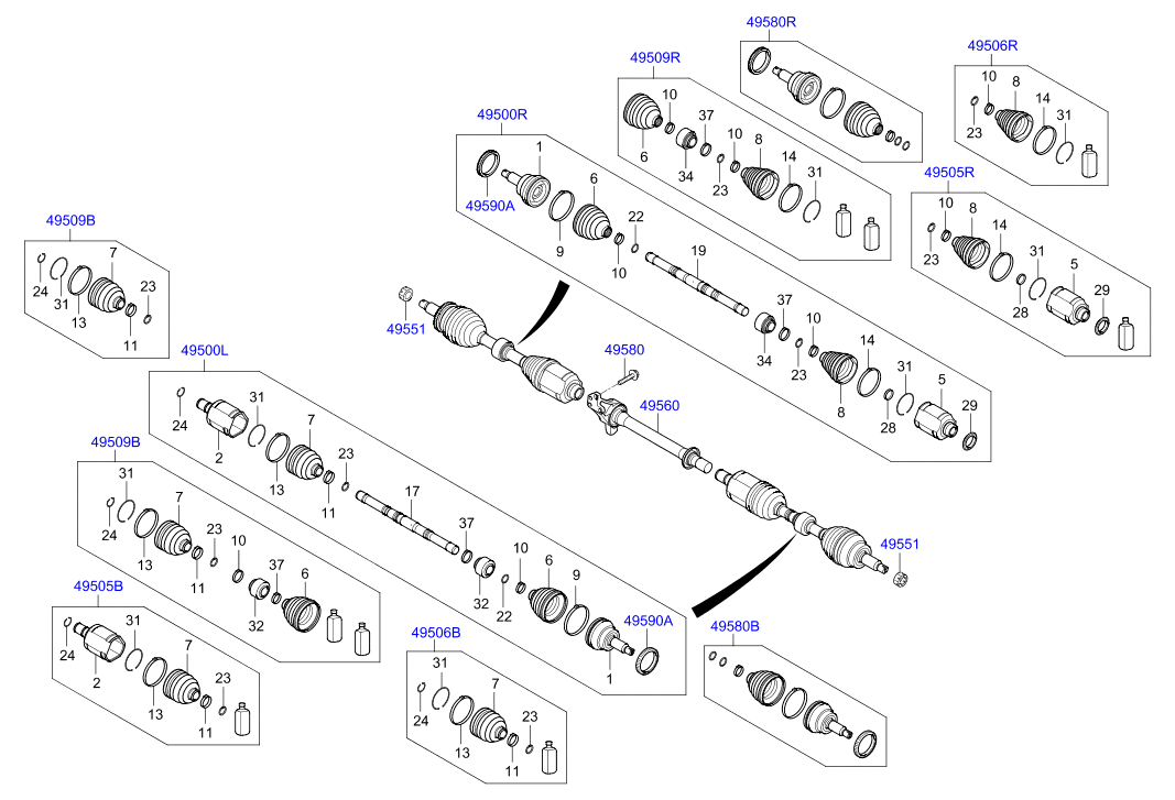 DRIVE SHAFT (REAR)