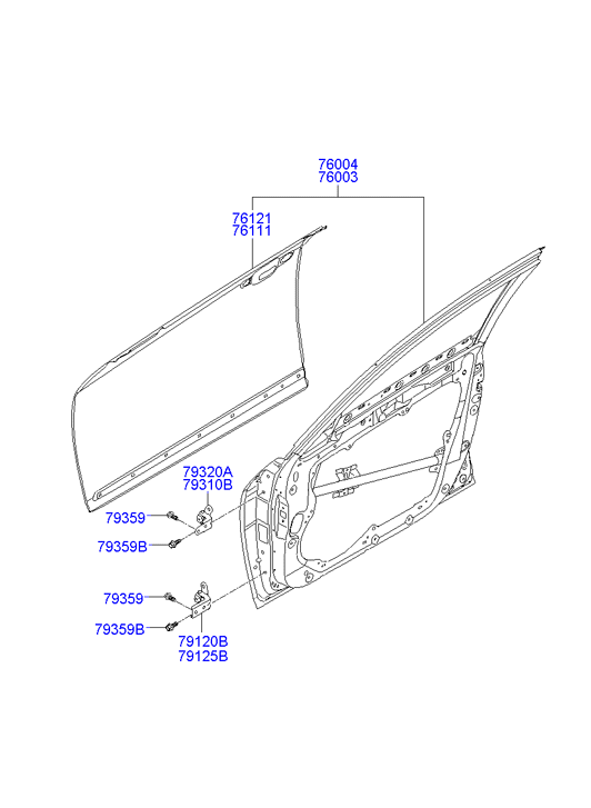 PANEL - REAR DOOR