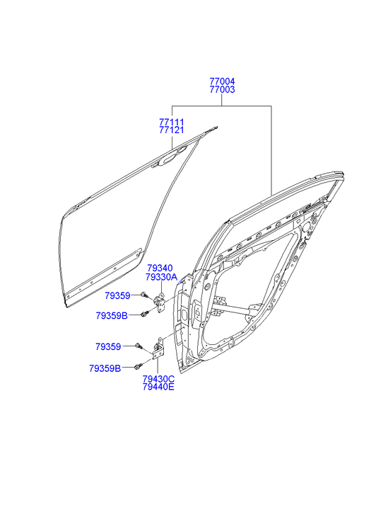 PANEL - REAR DOOR