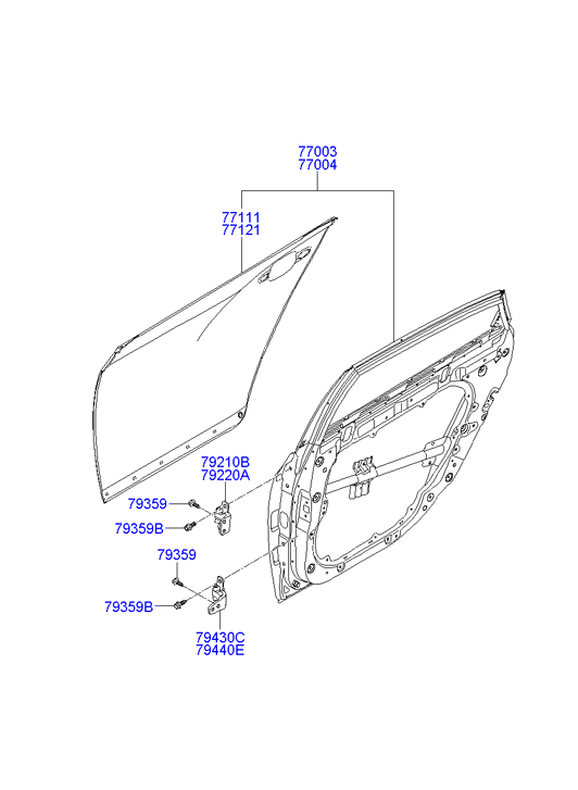 PANEL - REAR DOOR