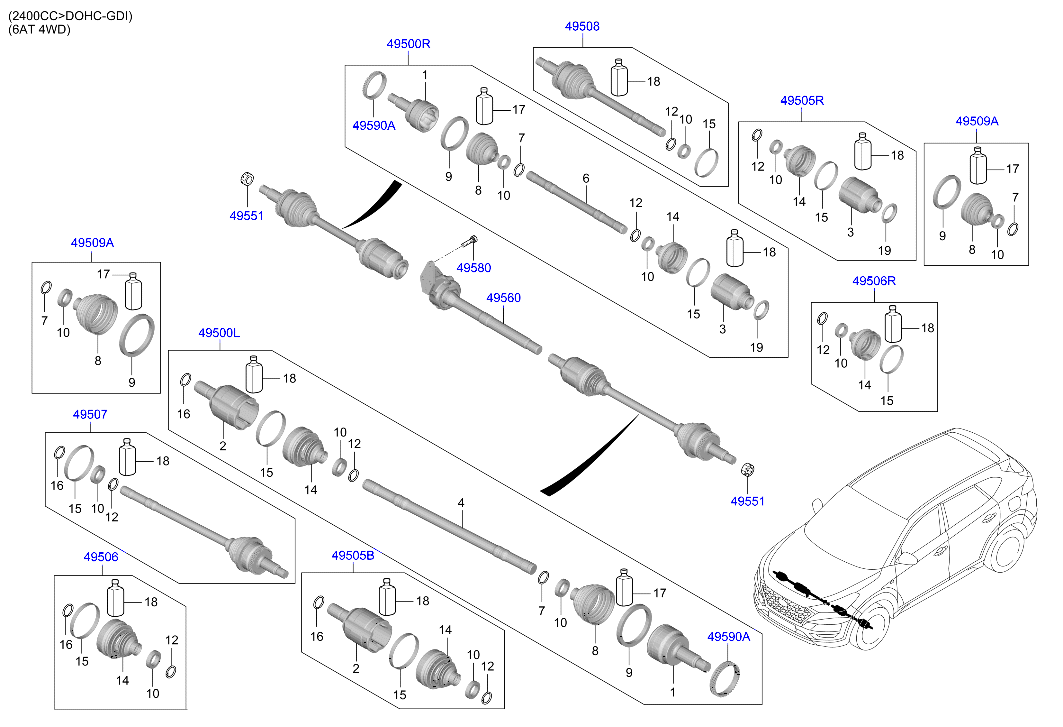 DRIVE SHAFT (REAR)