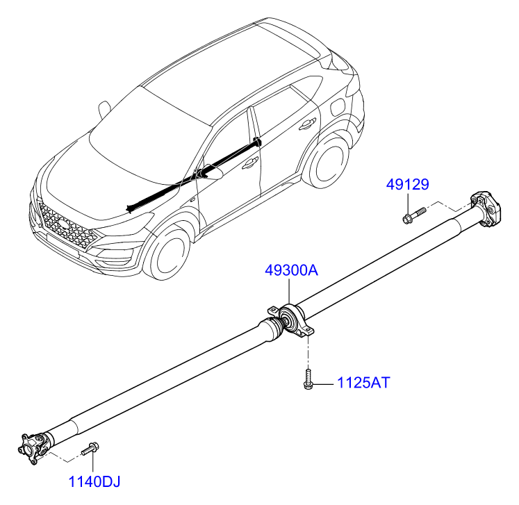 DRIVE SHAFT (REAR)