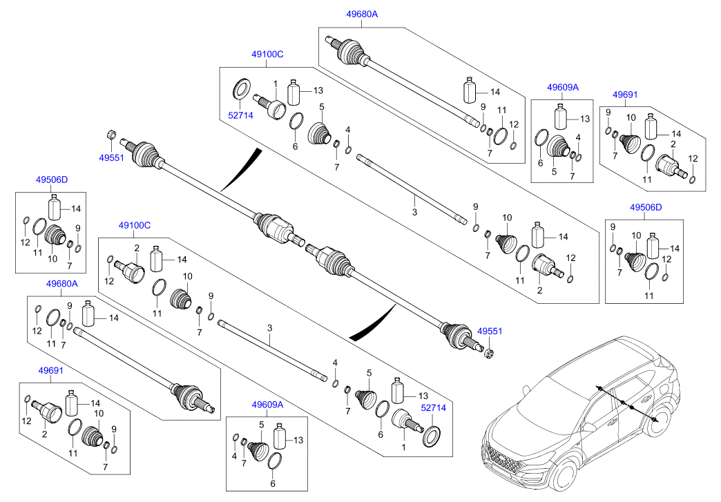 DRIVE SHAFT (REAR)