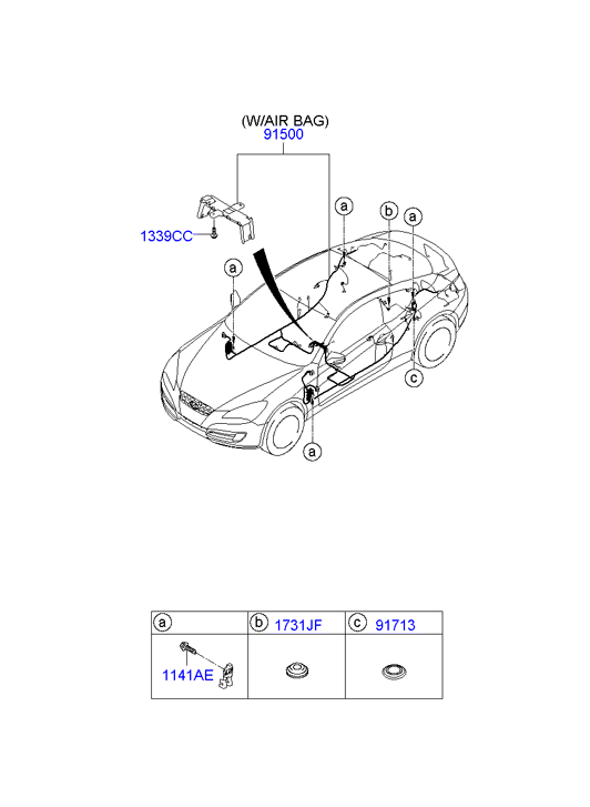 A/C SYSTEM - COOLER LINE, FRONT