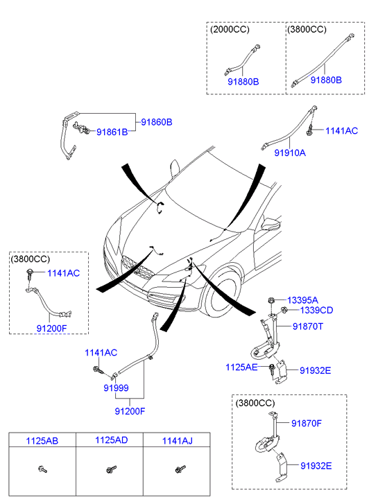 A/C SYSTEM - COOLER LINE, FRONT