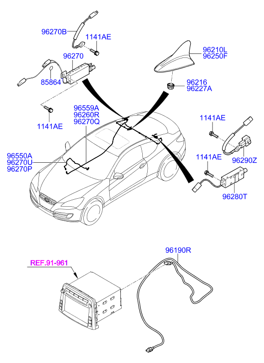 A/C SYSTEM - COOLER LINE, FRONT