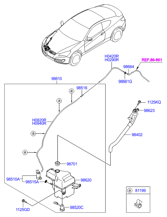 A/C SYSTEM - COOLER LINE, FRONT