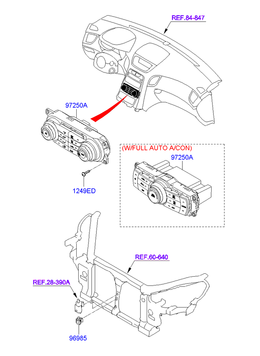 A/C SYSTEM - COOLER LINE, FRONT