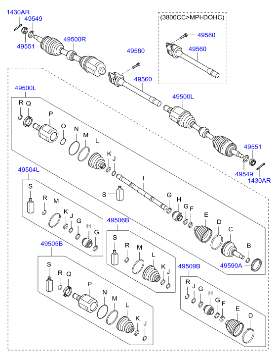 DRIVE SHAFT - REAR