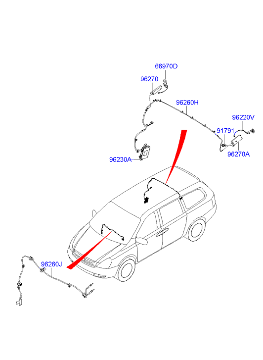 A/C SYSTEM - COOLER LINE, REAR