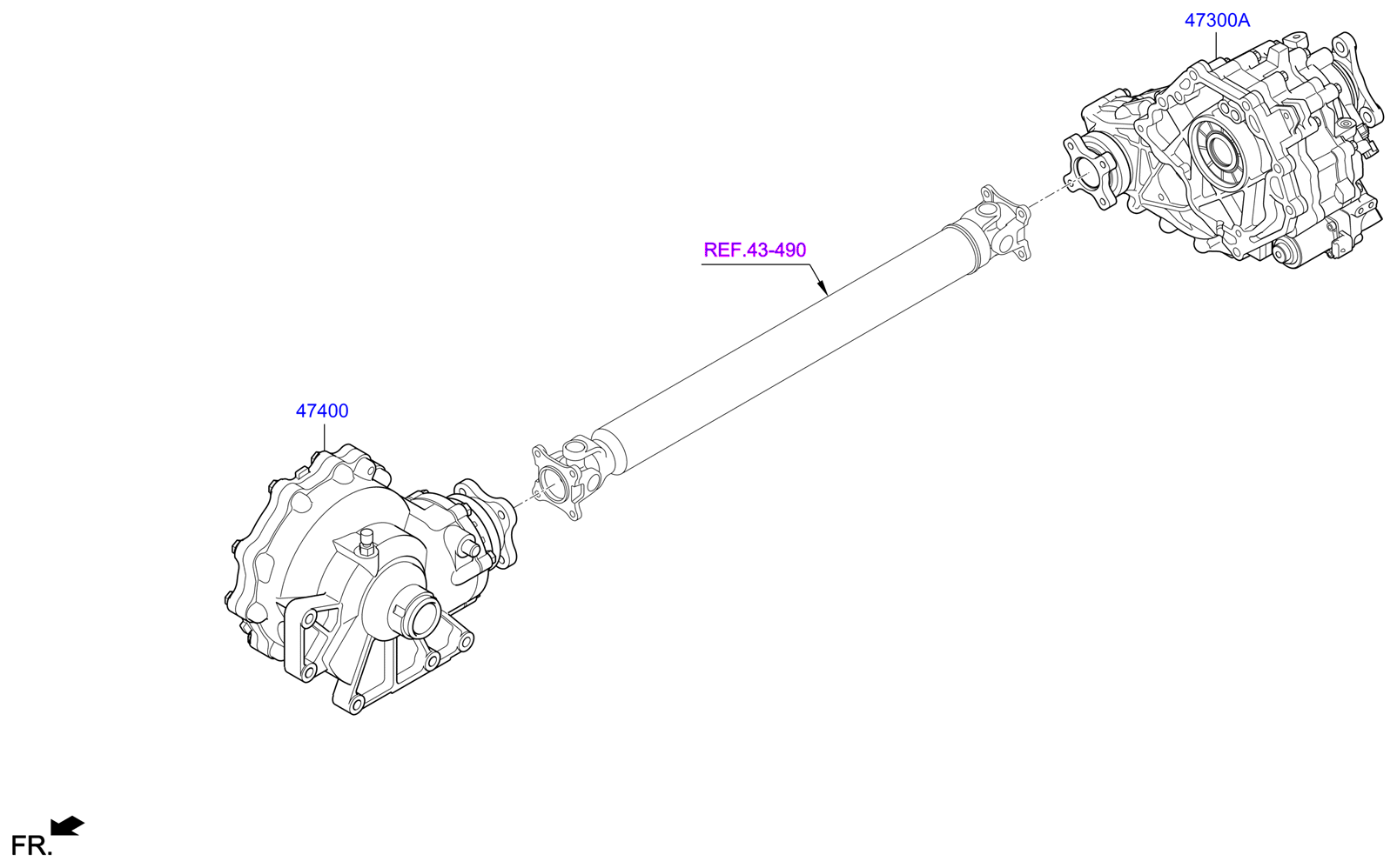 DRIVE SHAFT (REAR)