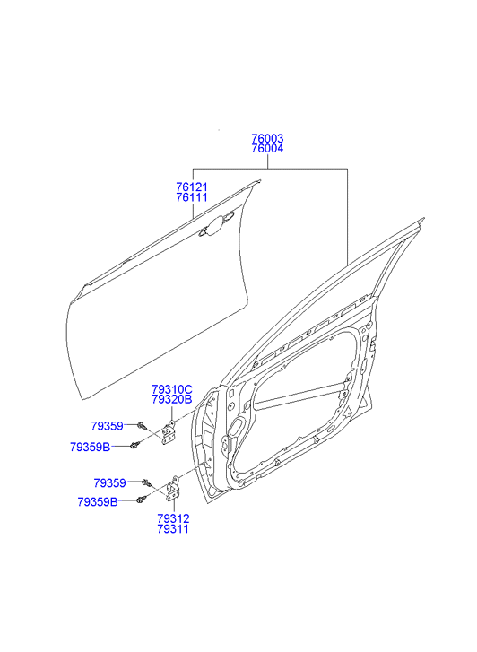 PANEL - REAR DOOR