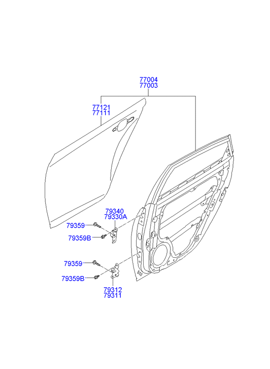 PANEL - REAR DOOR