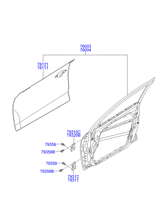 PANEL - REAR DOOR