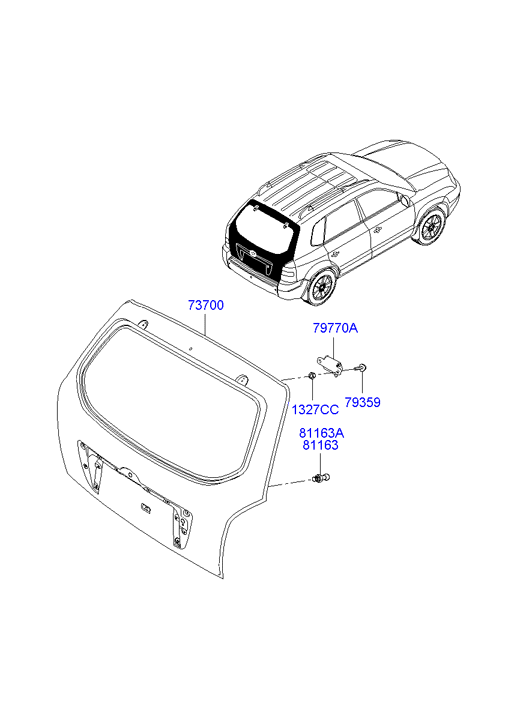 PANEL - REAR DOOR