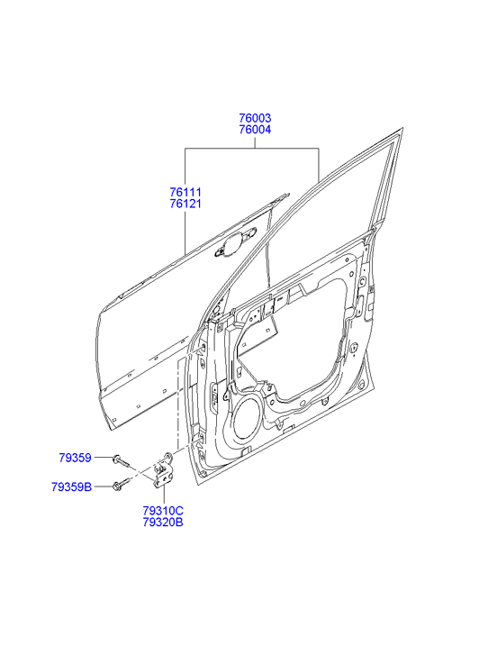 PANEL - REAR DOOR