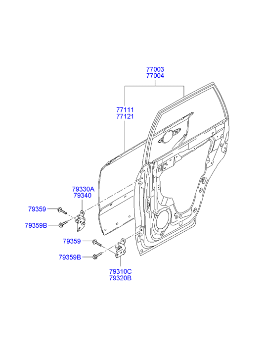 PANEL - REAR DOOR