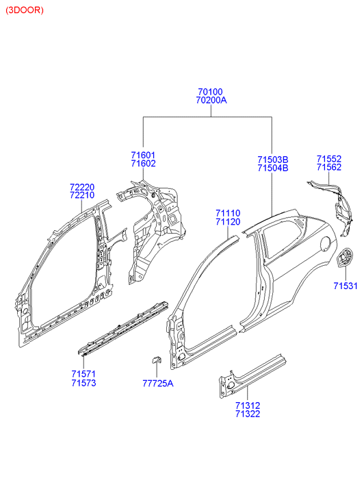 PANEL - REAR DOOR