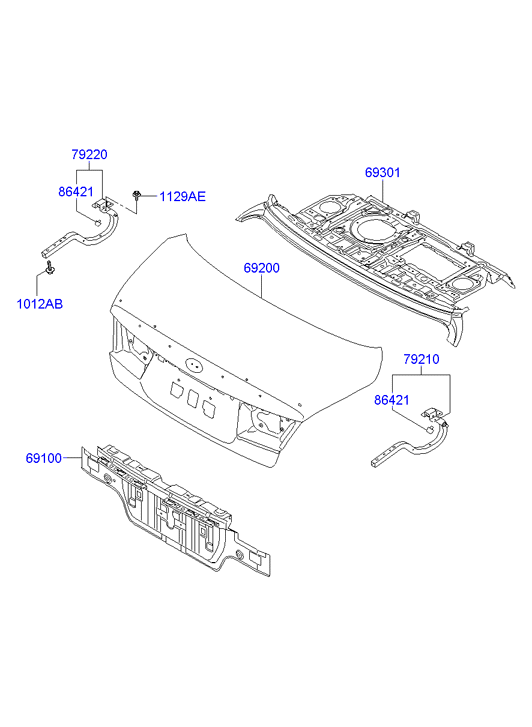 PANEL - REAR DOOR