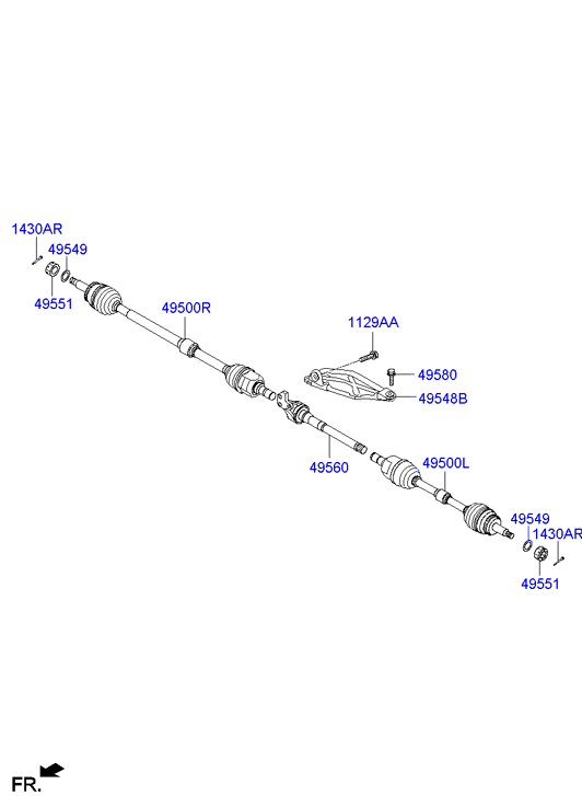 DRIVE SHAFT (REAR)