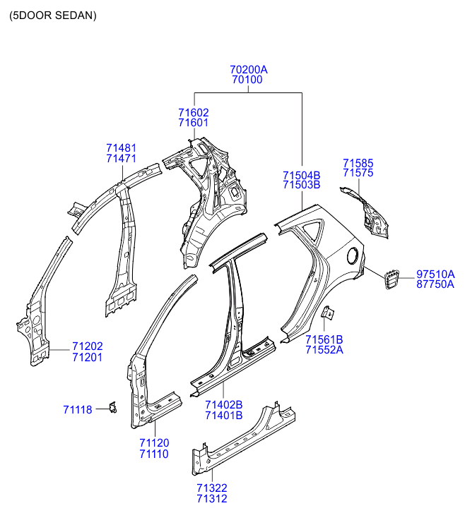 PANEL - REAR DOOR