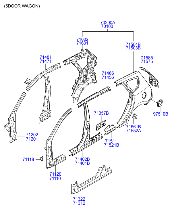 PANEL - REAR DOOR