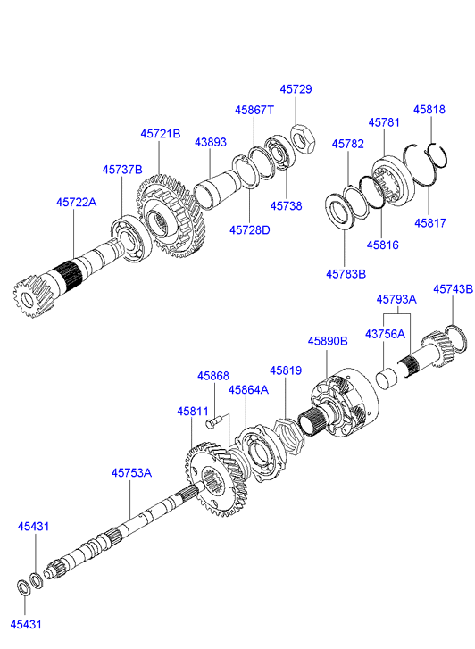 DRIVE SHAFT ASSY - REAR