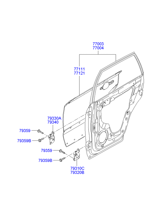 PANEL - REAR DOOR