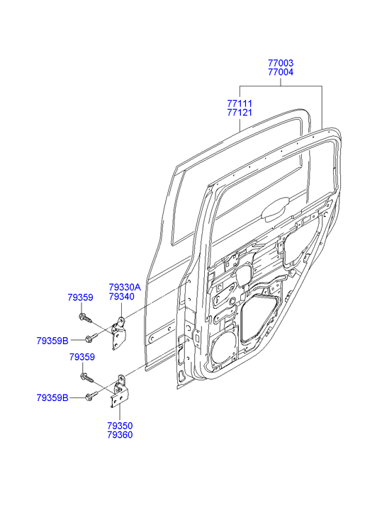 PANEL - REAR DOOR