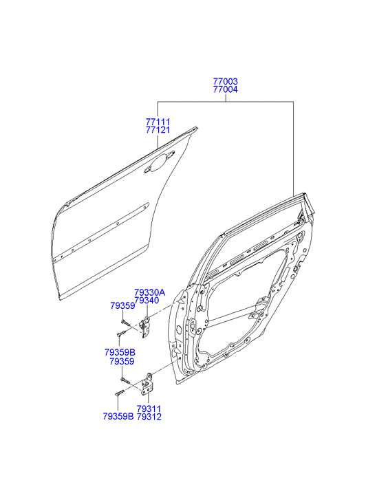 PANEL - REAR DOOR