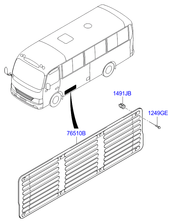 FLAP LUGGAGE REAR INSPECTION