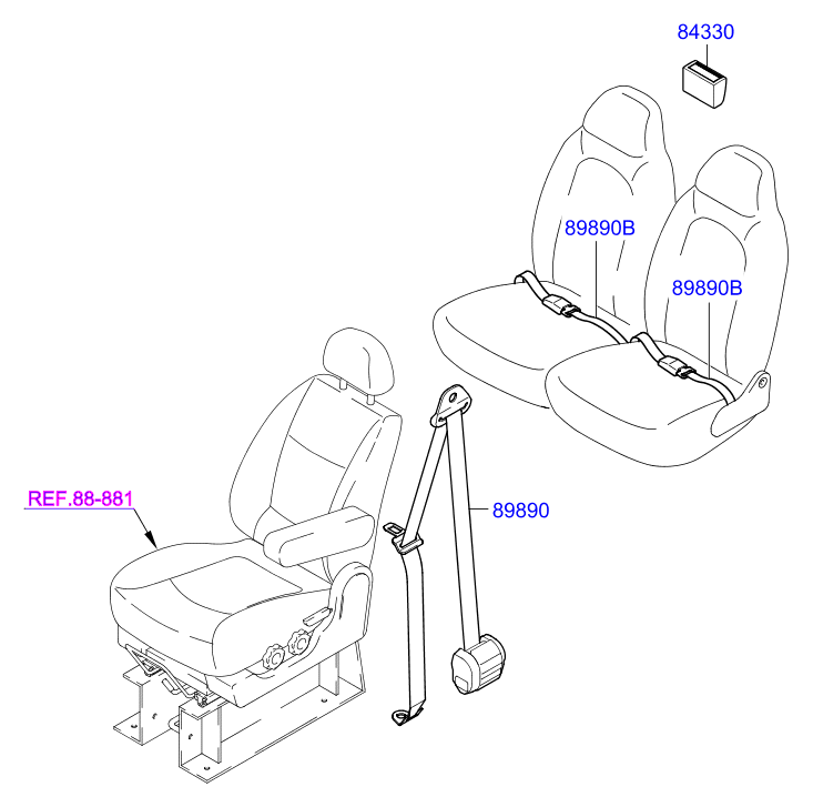 PASSENGER SEAT (+LOCAL)