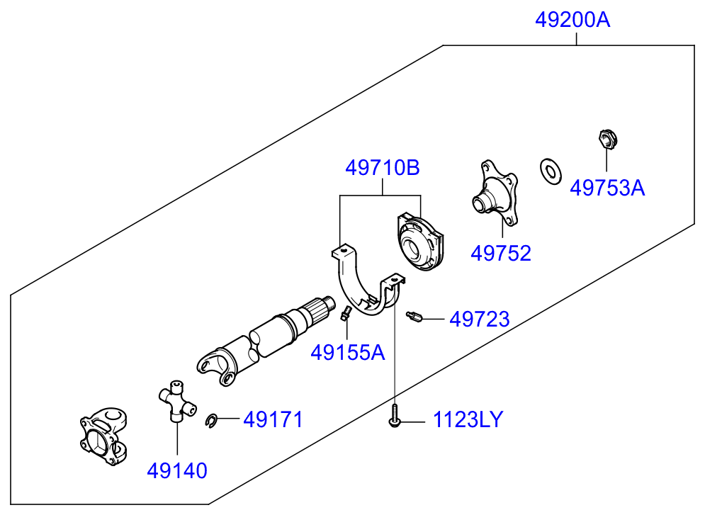 PROPELLER SHAFT (REAR)