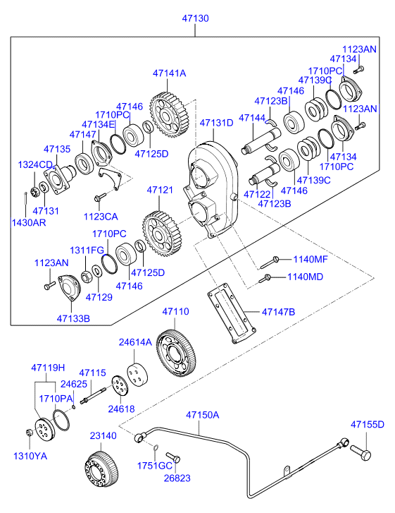 PROPELLER SHAFT (TANDEM)