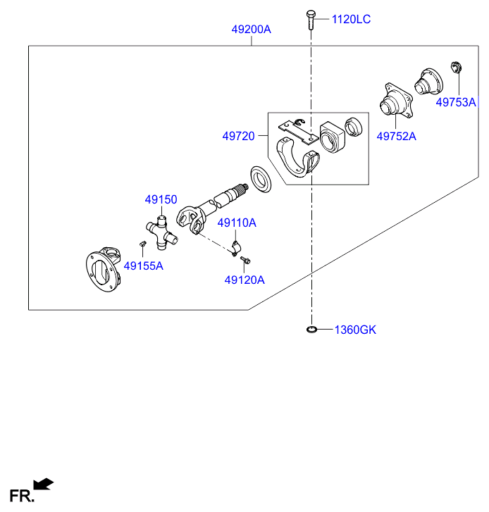 PROPELLER SHAFT (TANDEM)