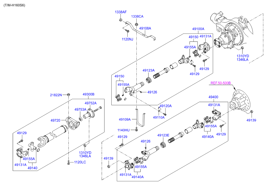 PTO DRIVE SHAFT (DUMP)