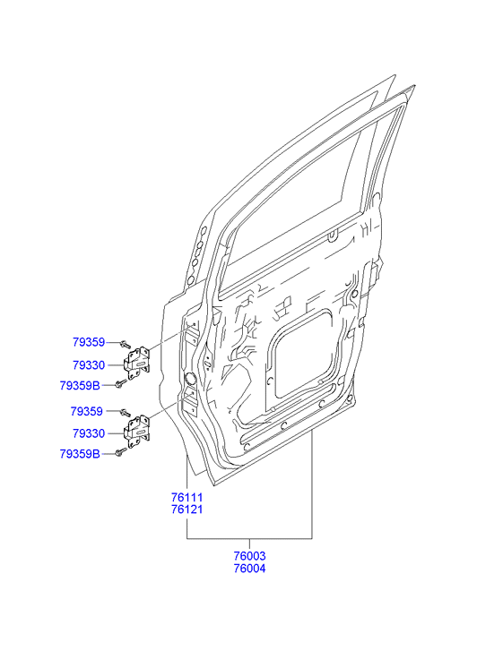 PANEL - REAR DOOR