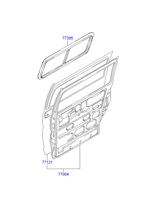 PANEL - REAR DOOR